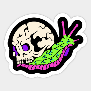 Snail skull Sticker
